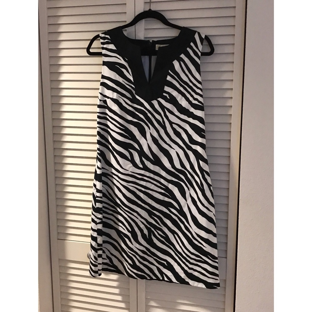 Michael Kors Zebra print sheath dress size 10